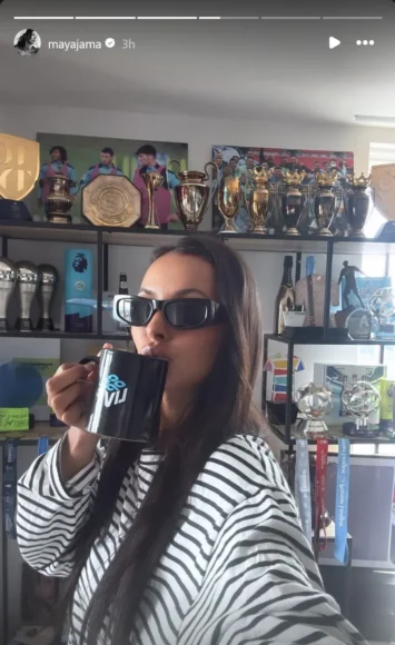 Maya Jama y su novio Ruben Dias: impresionante colección de trofeos del futbolista