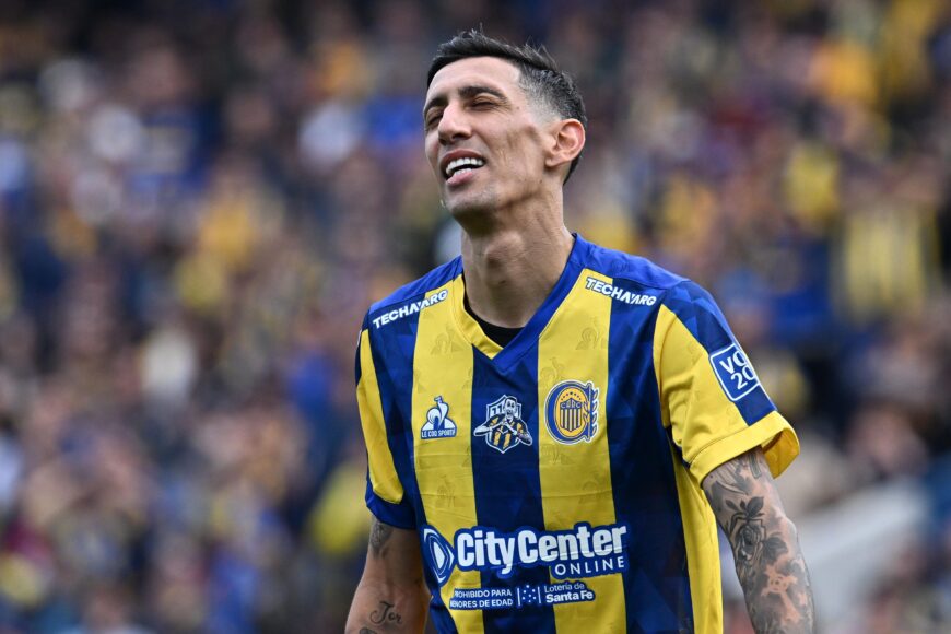 Di María anota increíble gol de tiro libre en el derby Rosario Central vs Newell’s