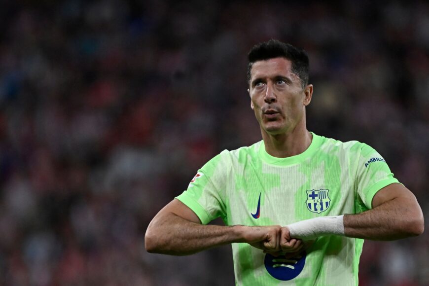 Barcelona sufre baja temprana: Lewandowski se lesiona en el muslo