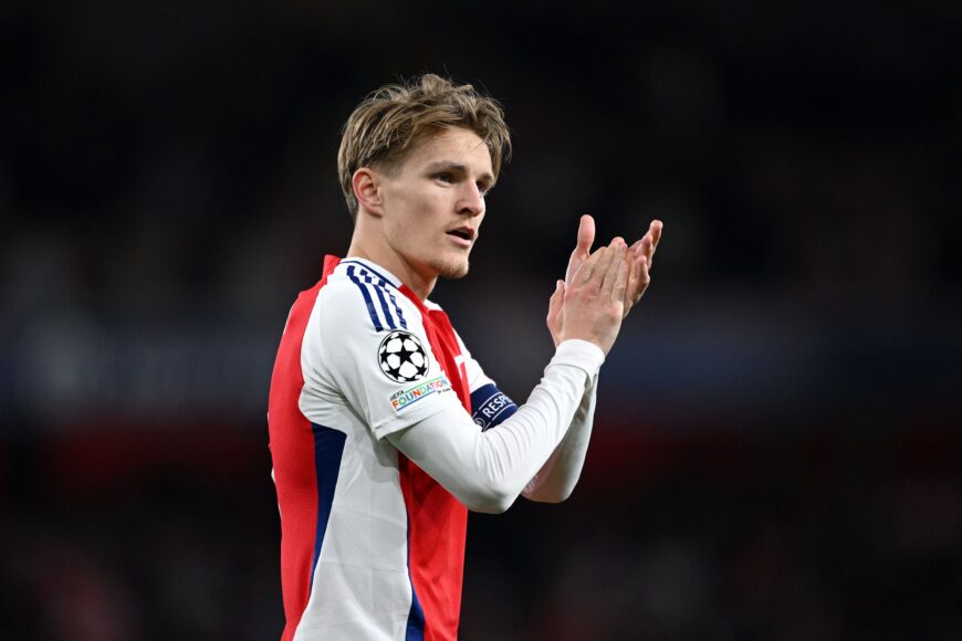 Odegaard en el banco de Arsenal tras lesión; Mac Allister inicia en Liverpool
