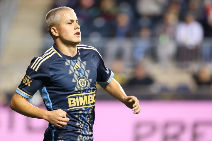 Cavan Sullivan muestra el entrenamiento del Manchester City con Philadelphia Union