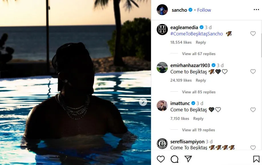 Jadon Sancho recibe solicitudes de fans mientras el club espera su regreso