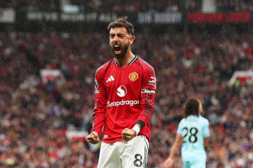 Bruno Fernandes confiesa su nerviosismo como capitán del Manchester United