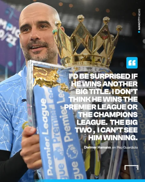 Guardiola criticado por no tener lo necesario para ganar otro título de Premier