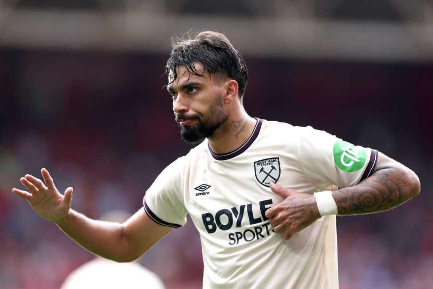 Lucas Paquetá se entera de sanción de la FA por cargos de mala conducta