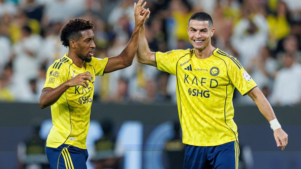 Cristiano Ronaldo y IShowSpeed celebran gol de Al-Nassr con tambor en fiesta