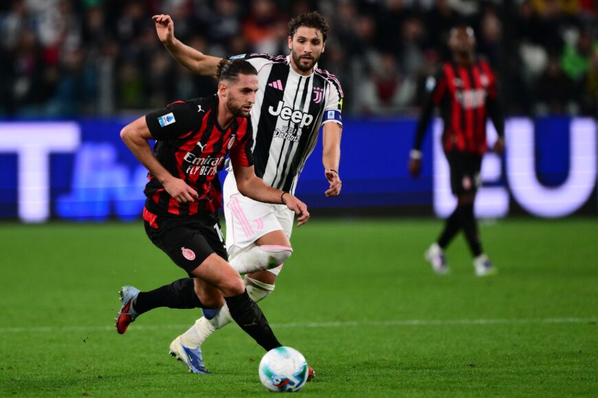 Adrien Rabiot se enojó tras el empate de Milan contra Juventus en Serie A