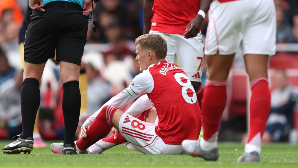 Arsenal recibe noticias preocupantes sobre la lesión de Martin Ødegaard en Noruega