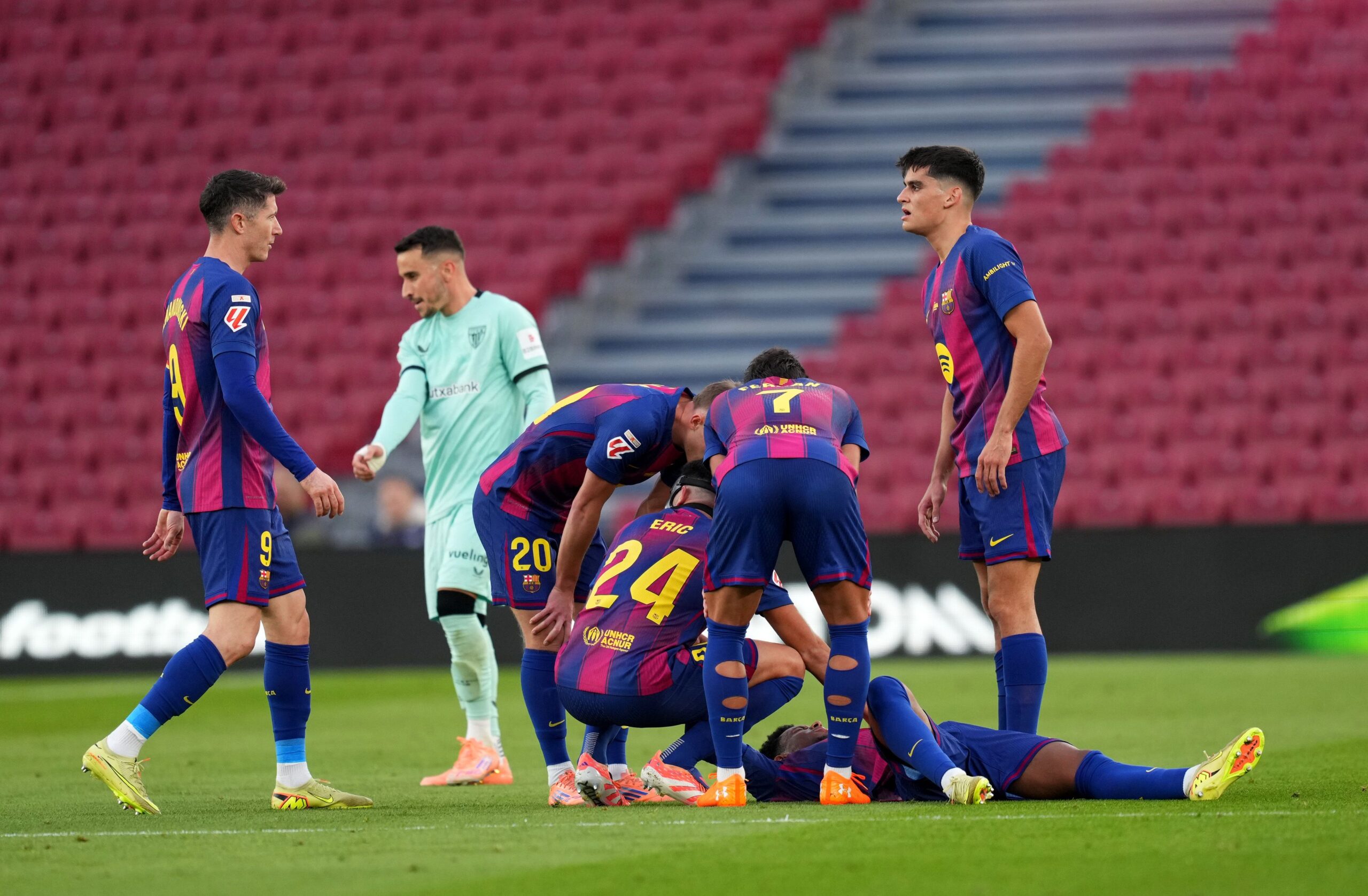 Valoraciones de jugadores del Barcelona vs Athletic Club: Lewandowski brilla en Camp Nou