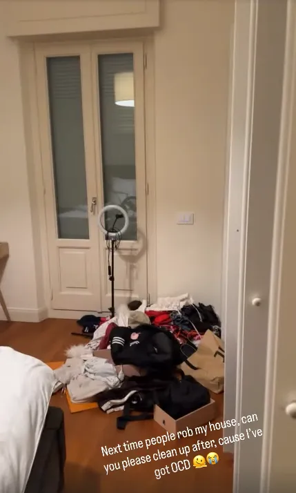 Robo en la casa de Alisha Lehmann en Italia: video del dormitorio saqueado