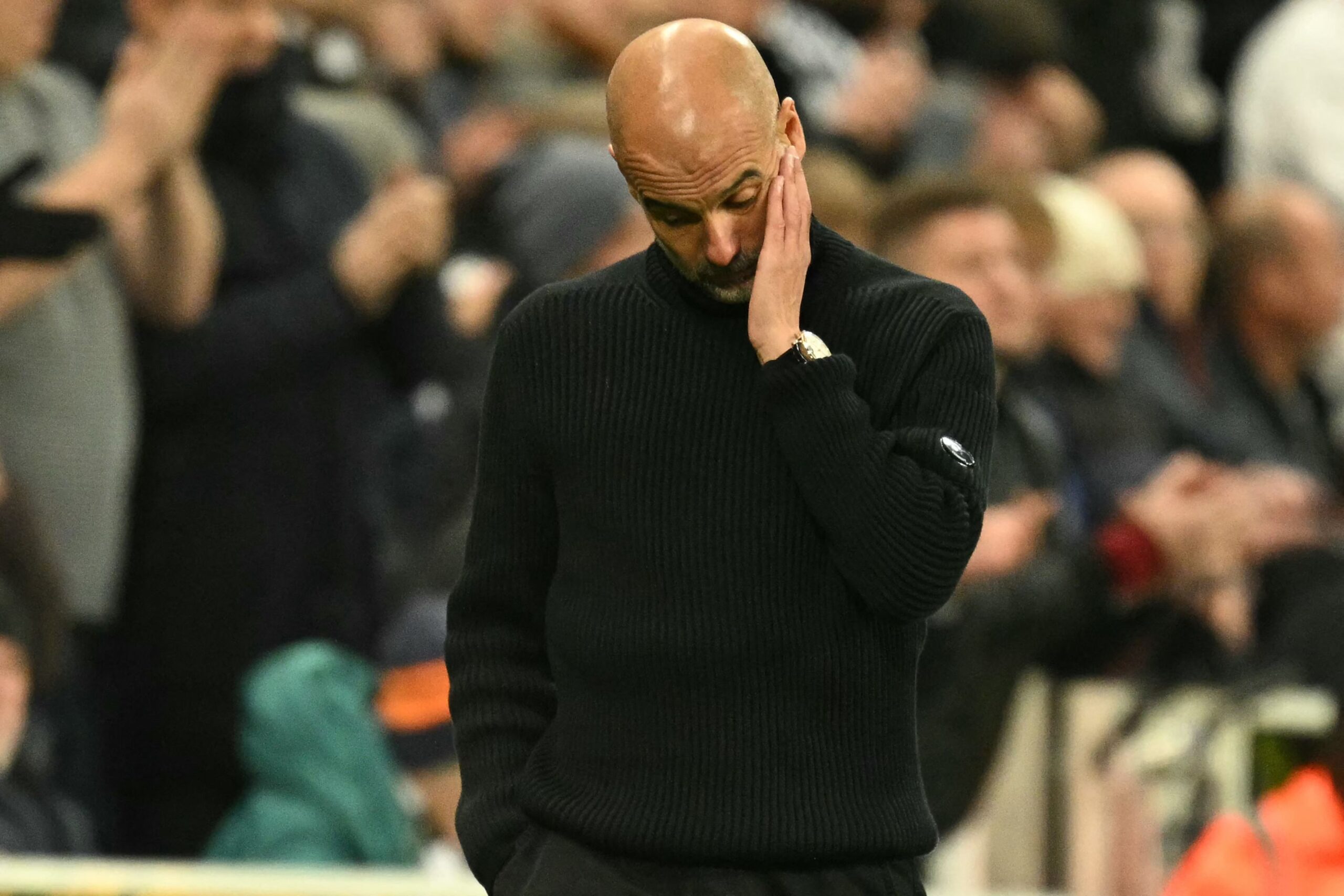 Pep Guardiola exige más goles a los atacantes del Manchester City tras empate