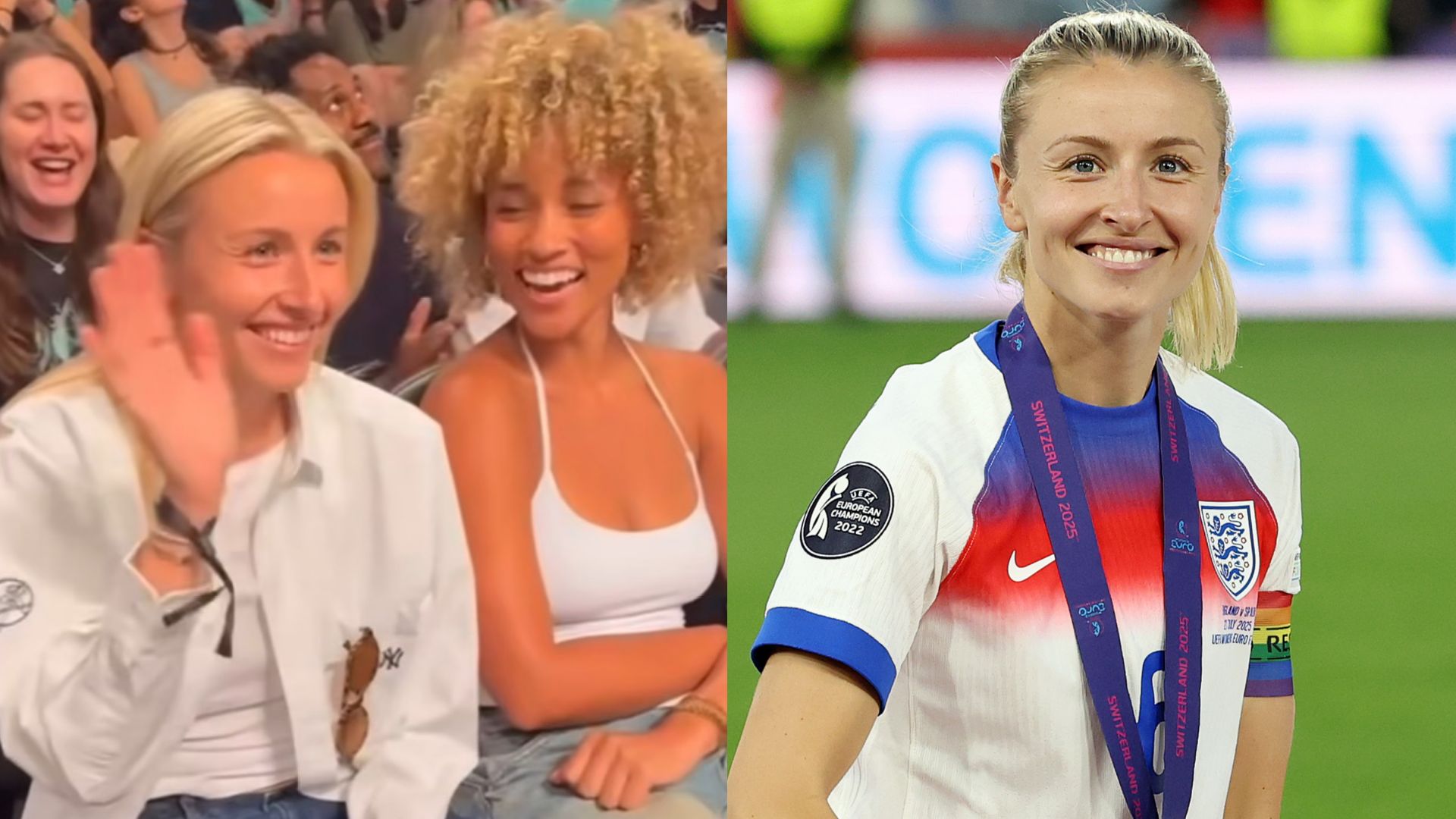 Leah Williamson de Arsenal y su novia Elle Smith viajan a Nueva York