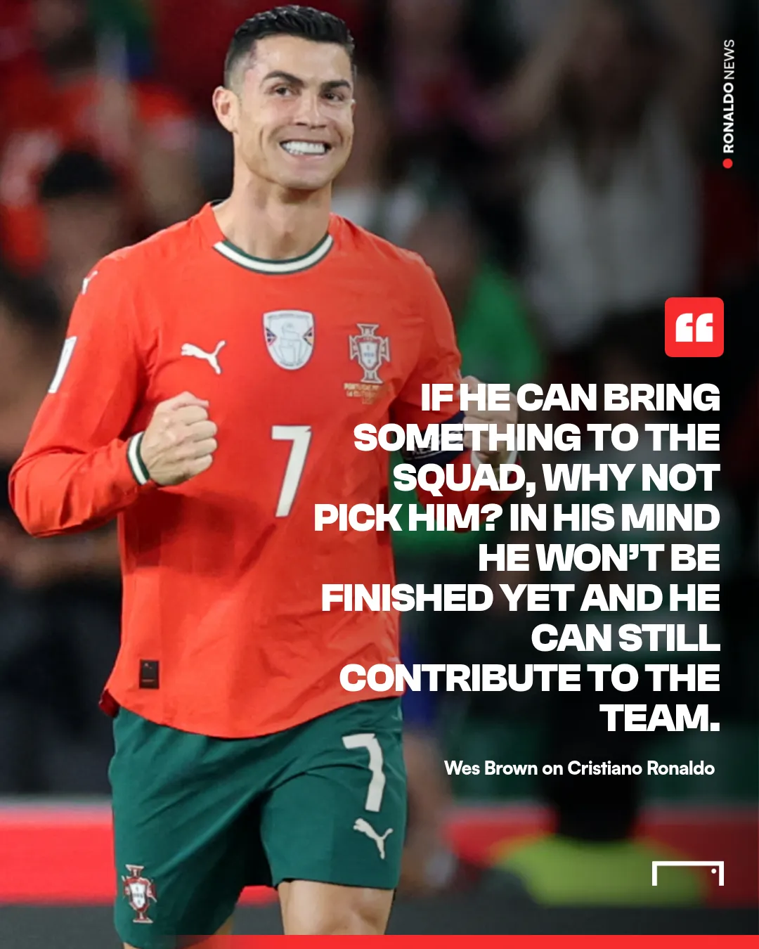 Cristiano Ronaldo podría jugar con Portugal más allá del Mundial 2026