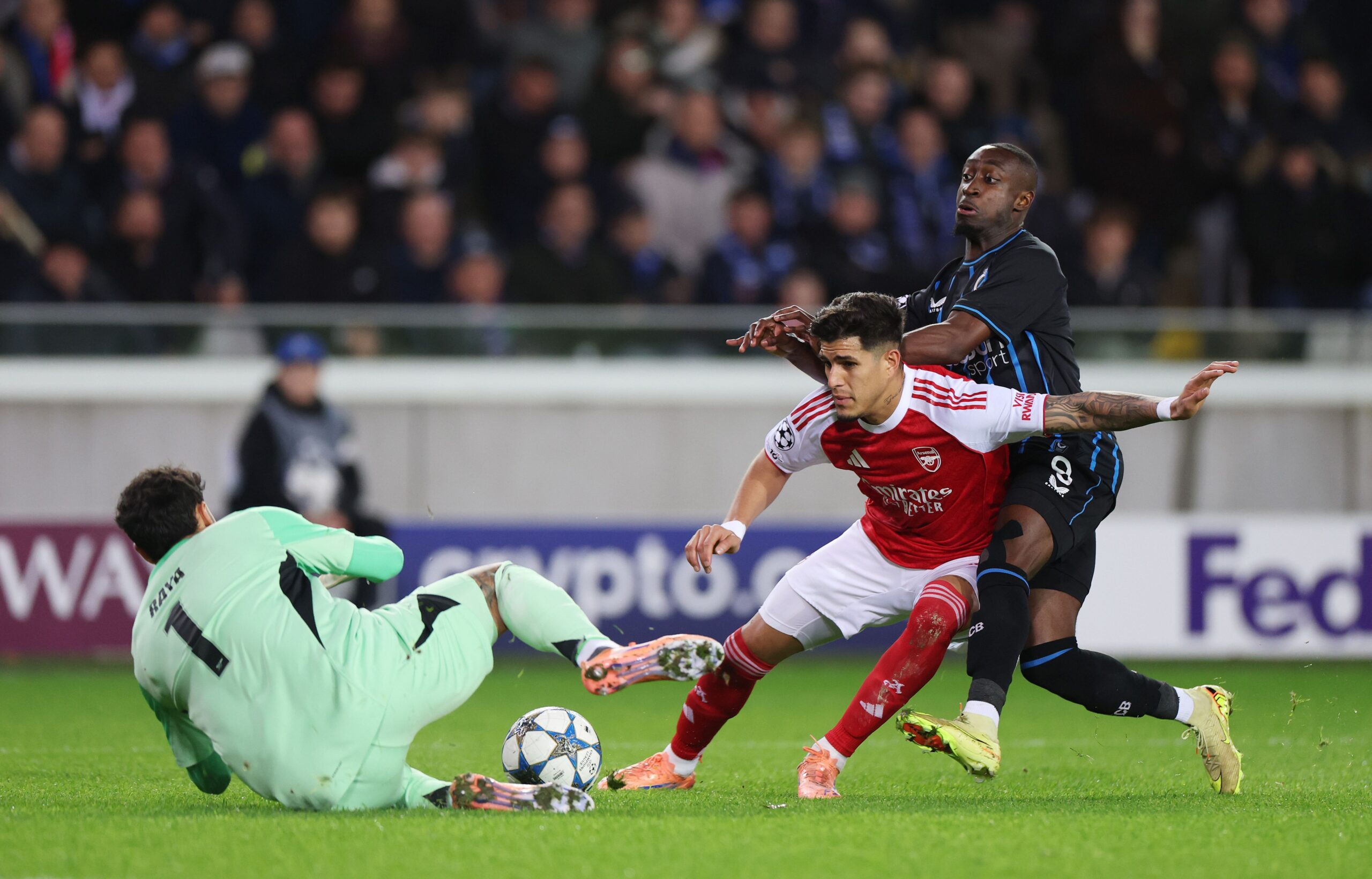 Valoraciones de Arsenal vs Club Brugge: Golazos de Madueke y Martinelli