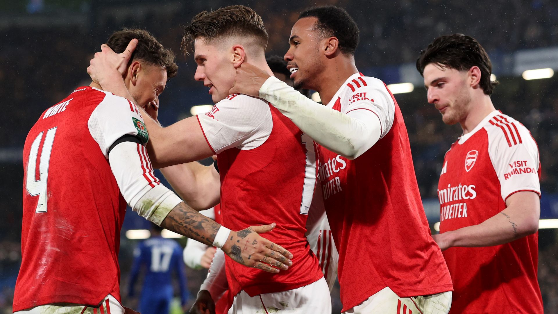 Declan Rice y entrenador del Arsenal en conflicto mientras Gabriel medía