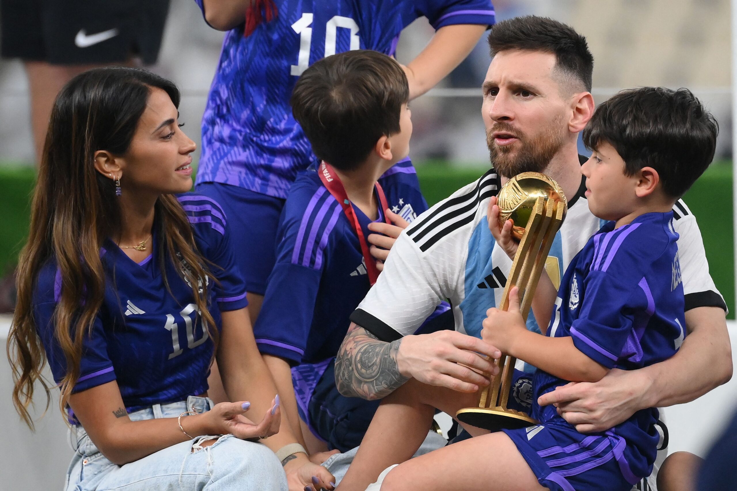 Antonela Roccuzzo bloquea a modelo brasileña tras amenaza en partido del Mundial