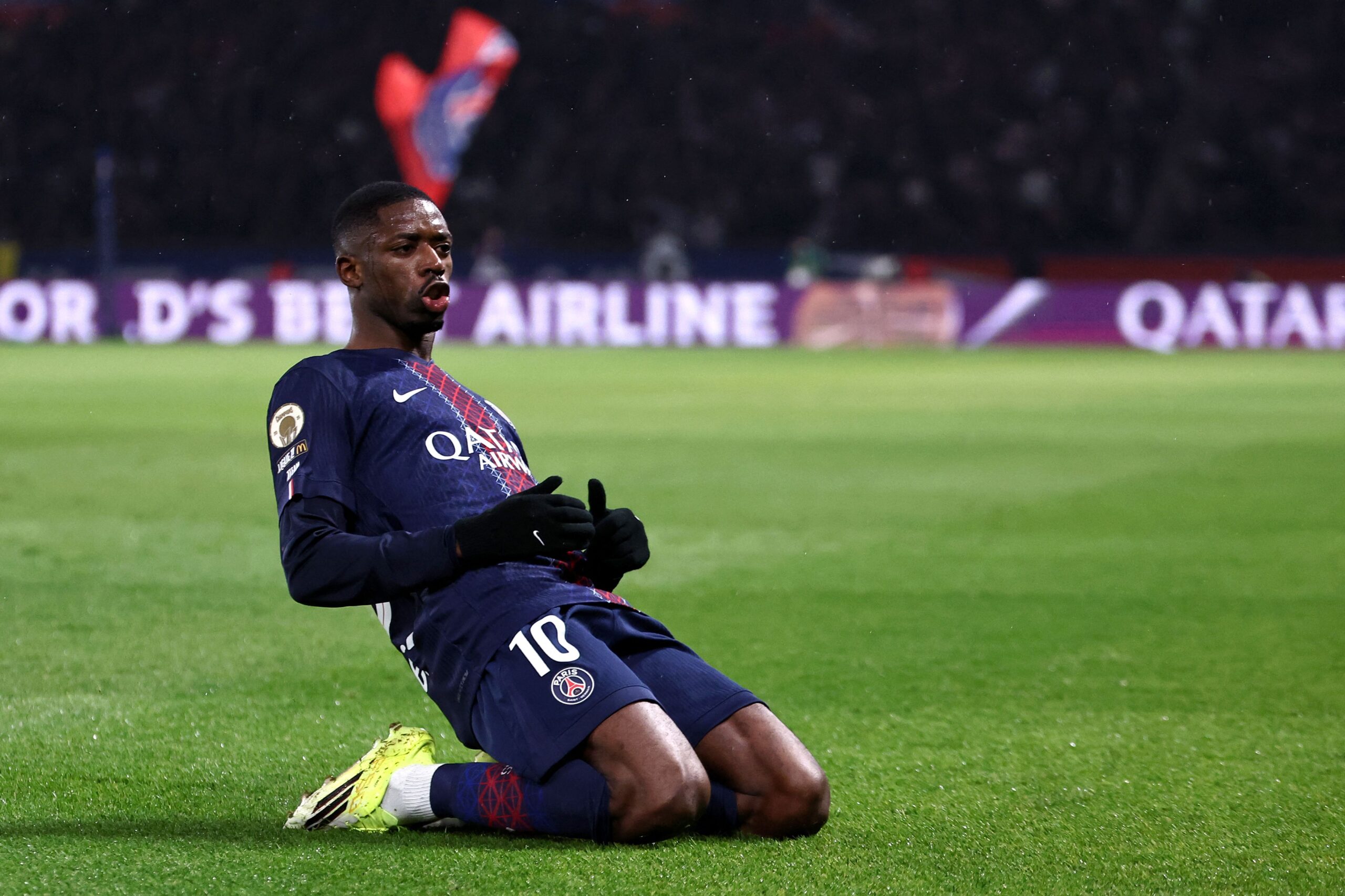 Ousmane Dembélé anota un golazo de lujo para PSG ante Lille en Ligue 1